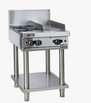 Trueheat 600mm Top W 2 Burners And 300mm Griddle Plate Supplied With Stand RCT6-2-3G-LP(NG)-STD6-KIT -