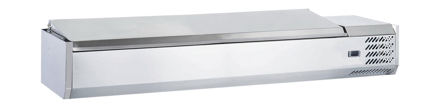 Chill-O-Matic GXC-VRX1200L Salad / Pizza Prep Fridge with Stainless Steel Cover