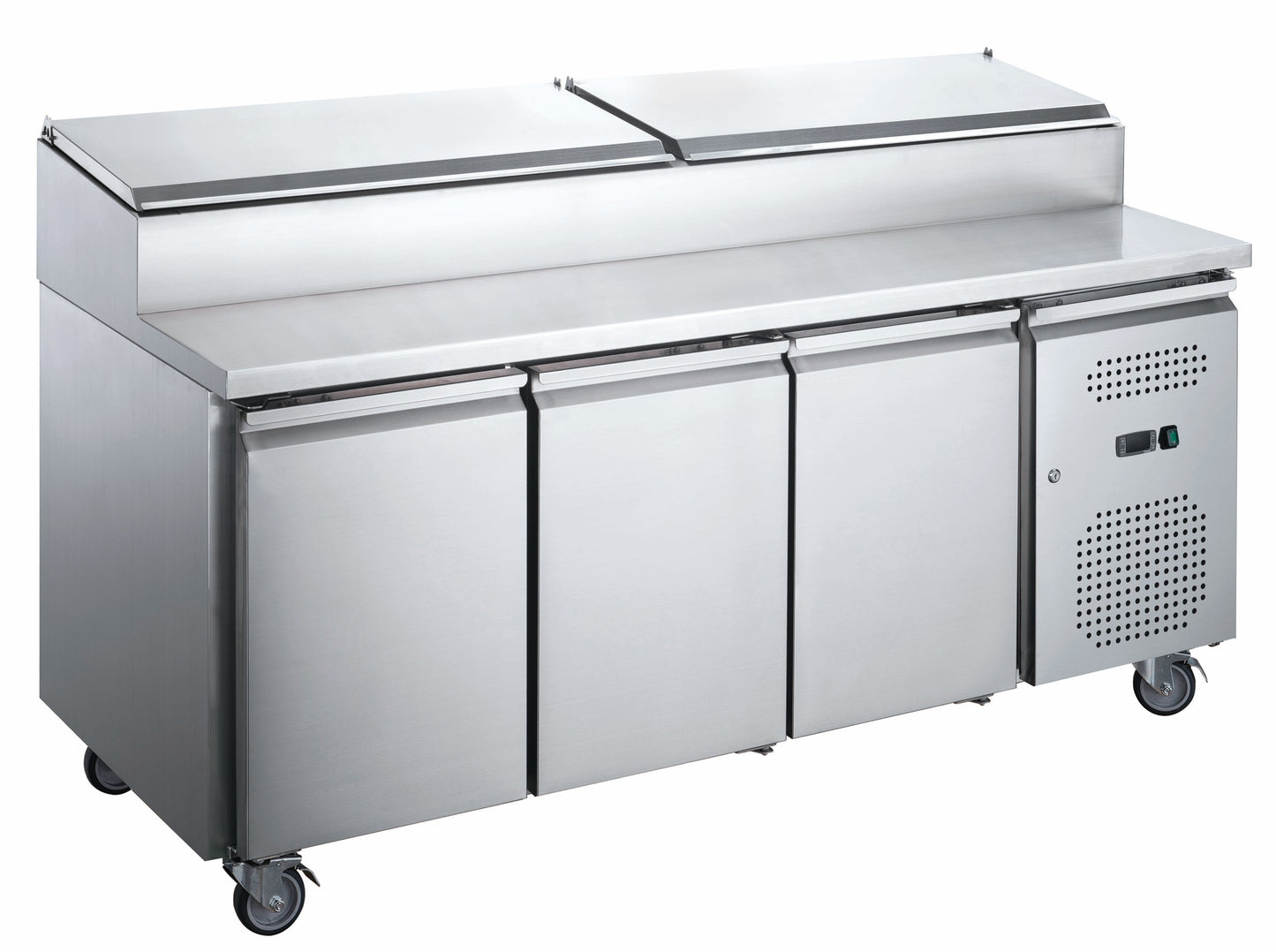 Chill-O-Matic New Pizza Preparation Fridge 3-door with Castors – GXC-PPF2000