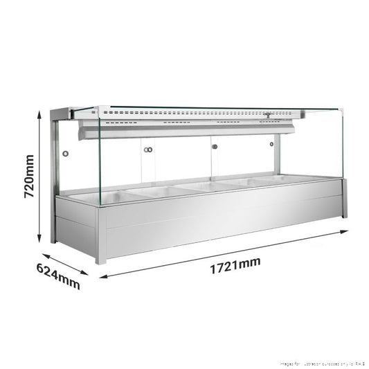 Bonvue Square Countertop Wet and Dry Bain Marie - BM17SC
