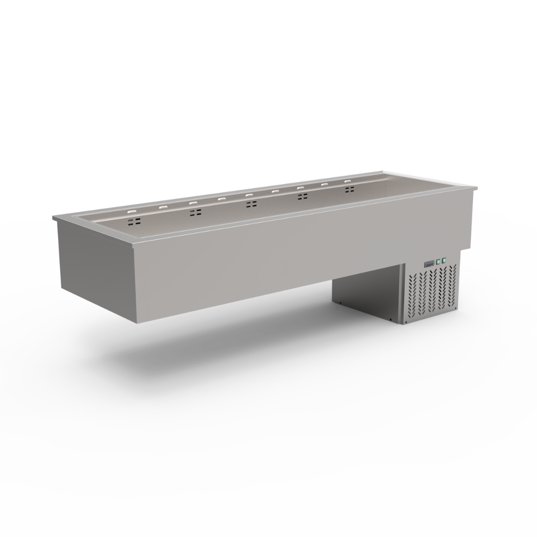 Thermaster 6×GN 1/1 Capacity Ventilated Static Cold Bain Marie Trays - GN6-VA