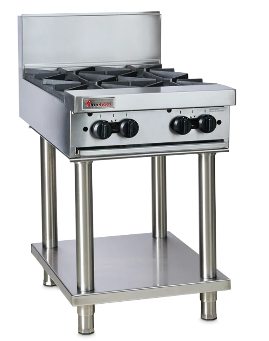 Trueheat 600mm Top With 4 Burners Bundle With Stand NG LPG