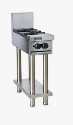 Trueheat 300mm RCT3-2-NG-STD3-KIT - Top W 2 Burners Supplied With Stand And Regulator NG