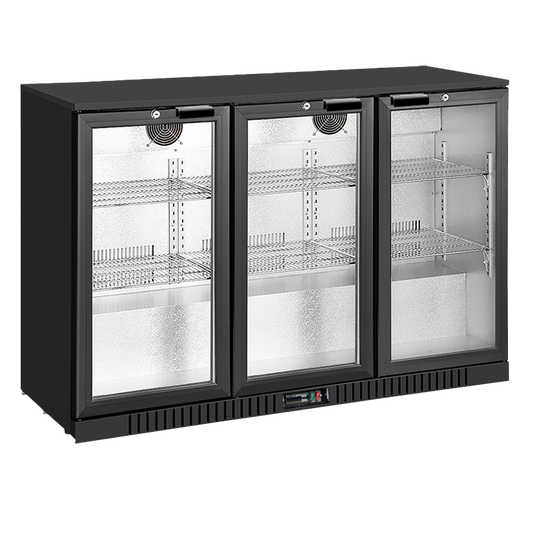 Chill-O-Matic CW-S-3E 3 Door Under Bench Bar Fridge – Black