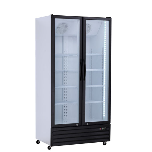 Chill-O-Matic CW-U-2W Super Energy Efficiency Double Door Display Fridge 1000L