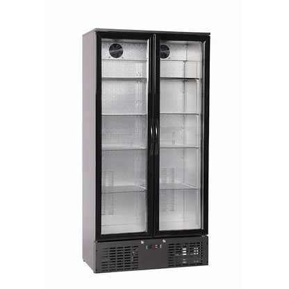 Chill-O-Matic CW-U-510B 2 Door Commercial Upright Display Fridge 510L – Ultra Energy Efficient