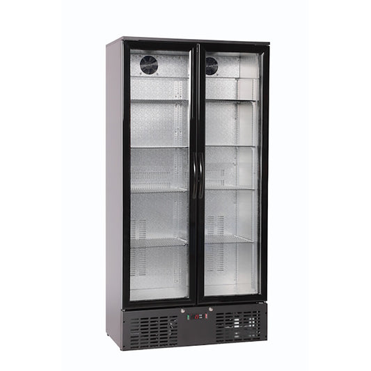 Chill-O-Matic CW-U-510B 2 Door Commercial Upright Display Fridge 510L – Ultra Energy Efficient