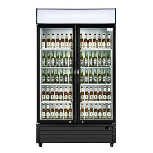 Chill-O-Matic CW-U-2B Super Energy Efficiency Double Door Display Fridge 1000L