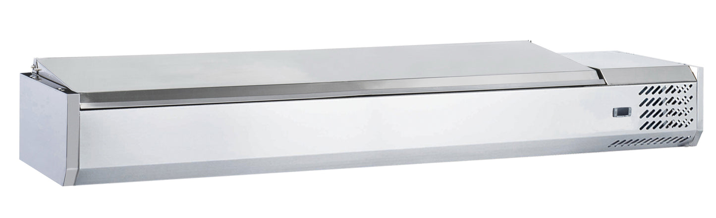 Chill-O-Matic GXC-VRX1500L Salad / Pizza Prep Fridge Counter-Top with Stainless Steel Cover