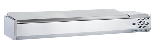Chill-O-Matic GXC-VRX1800L Salad / Pizza Prep Fridge Counter-Top with Stainless Steel Cover