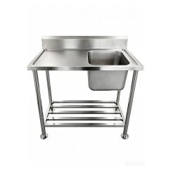 GK-S1200-1R stainless steel single sink table