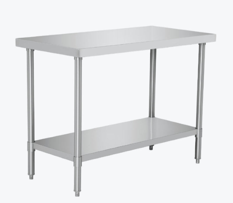 Premium  Stainless Steel Workbench with Solid Undershelf W1200 * D600 * H900      GK-WB600-1200F