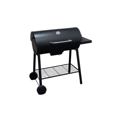 Premium Barrel Moveable Charcoal Grill Barbecue Cart