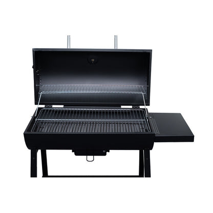 Premium Barrel Moveable Charcoal Grill Barbecue Cart