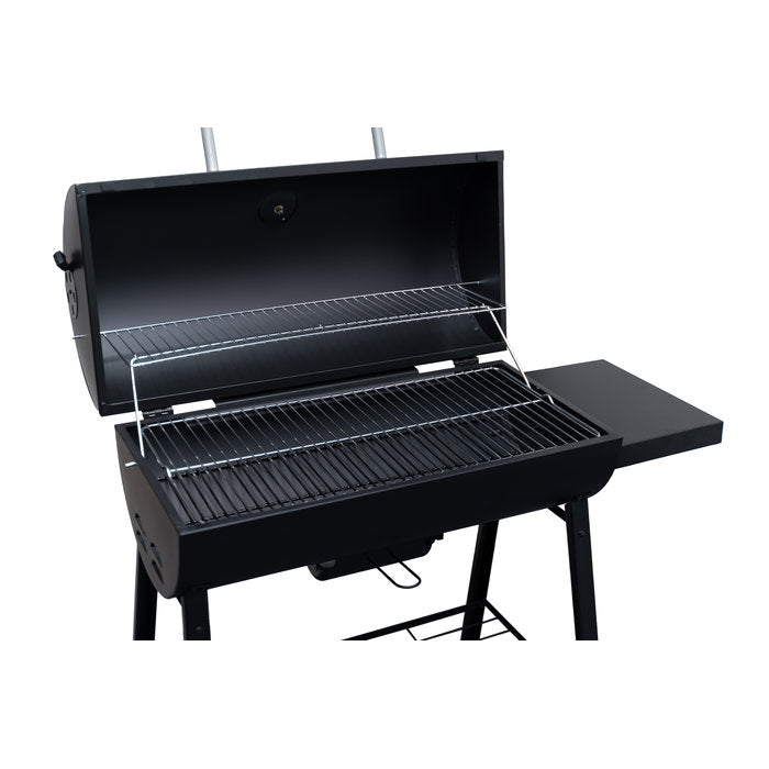 Premium Barrel Moveable Charcoal Grill Barbecue Cart