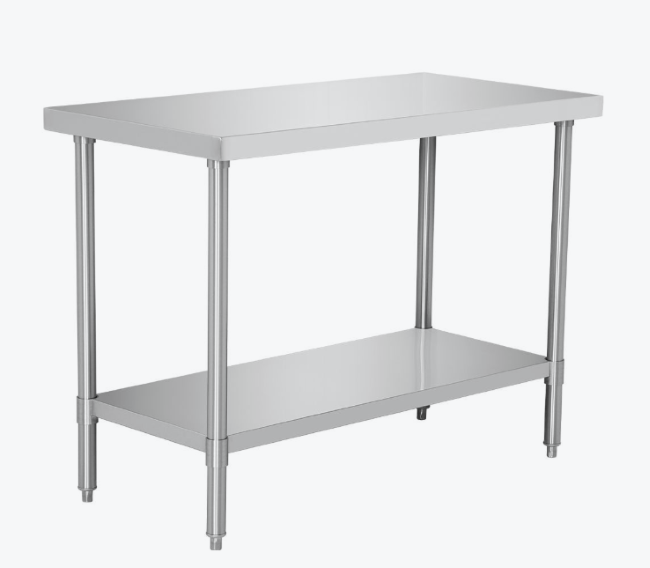 Premium SUS304 Stainless Steel Workbench with Solid Undershelf W900 * D600 * H900    GK-WB600-900F