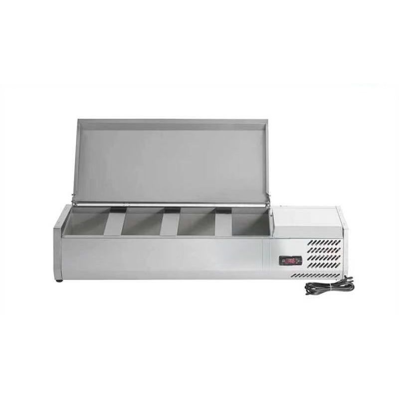 Chill-O-Matic GXC-VRX1200L Salad / Pizza Prep Fridge with Stainless Steel Cover