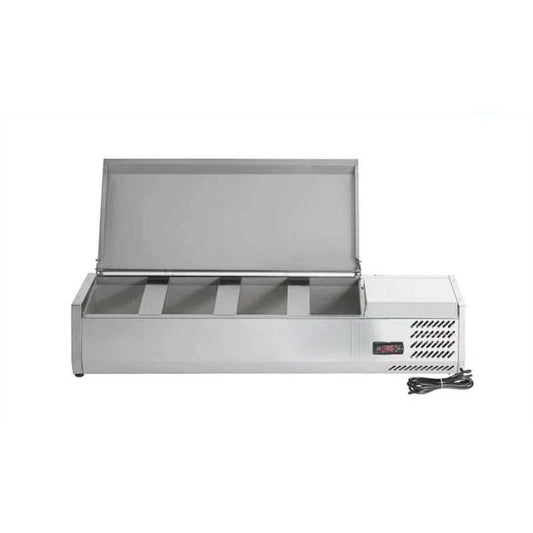 Chill-O-Matic GXC-VRX1200L Salad / Pizza Prep Fridge with Stainless Steel Cover