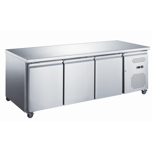 Chill-O-Matic NEW GXC-WB1800TN Workbench Fridge 3 Stainless Steel Doors with Castors