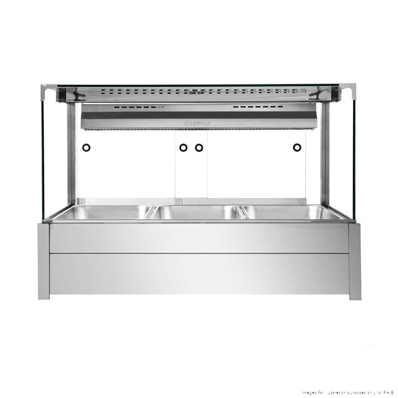 Bonvue Square Countertop Wet and Dry Bain Marie - BM11SC
