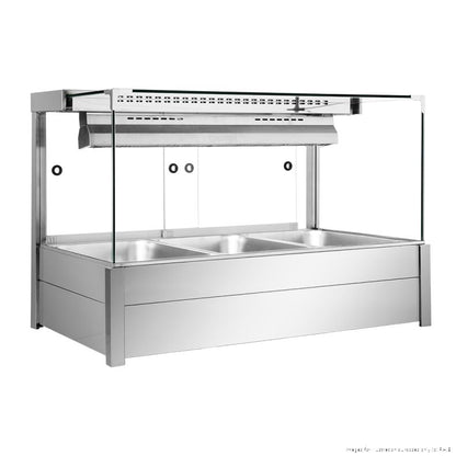 Bonvue Square Countertop Wet and Dry Bain Marie - BM11SC