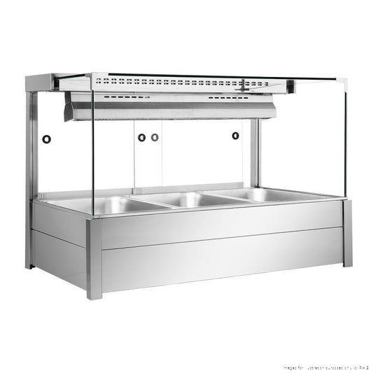 Bonvue Square Countertop Wet and Dry Bain Marie - BM11SC