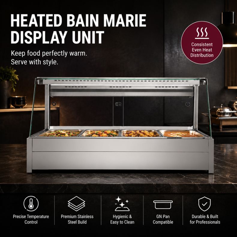Bonvue Angled Countertop Wet and Dry Bain Marie - BM17TC