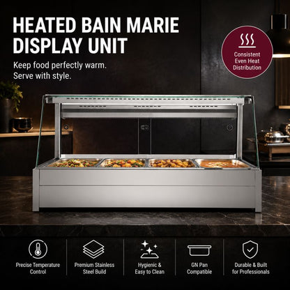 Bonvue Angled Countertop Wet and Dry Bain Marie - BM17TC