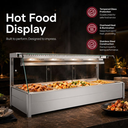 Bonvue Angled Countertop Wet and Dry Bain Marie - BM17TC
