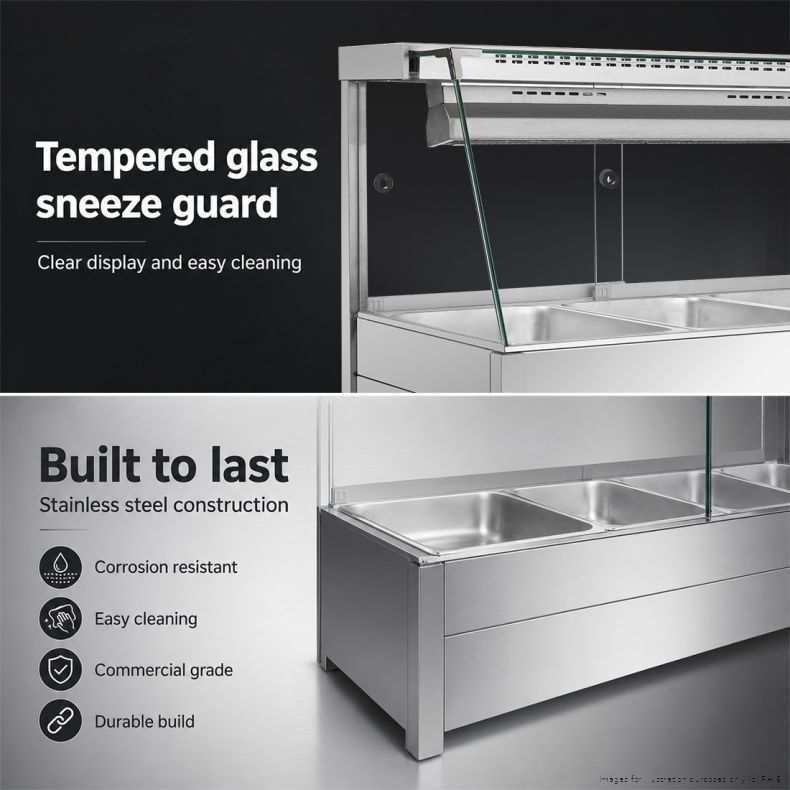 Bonvue Angled Countertop Wet and Dry Bain Marie - BM17TC