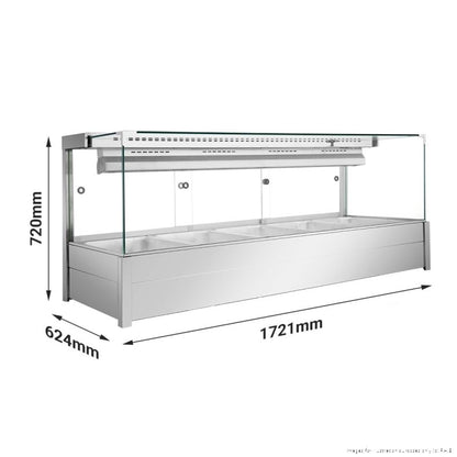 Bonvue Square Countertop Wet and Dry Bain Marie - BM17SC