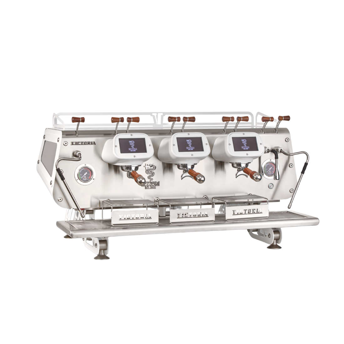 Bezzera Victoria PID 3 Group Espresso Machine (White) - BZVICTORIAPID3GB