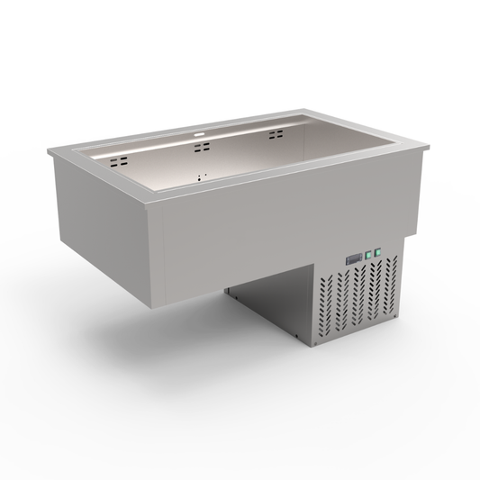 Thermaster 3×GN 1/1 Capacity Ventilated Static Cold Bain Marie Trays - GN3-VA