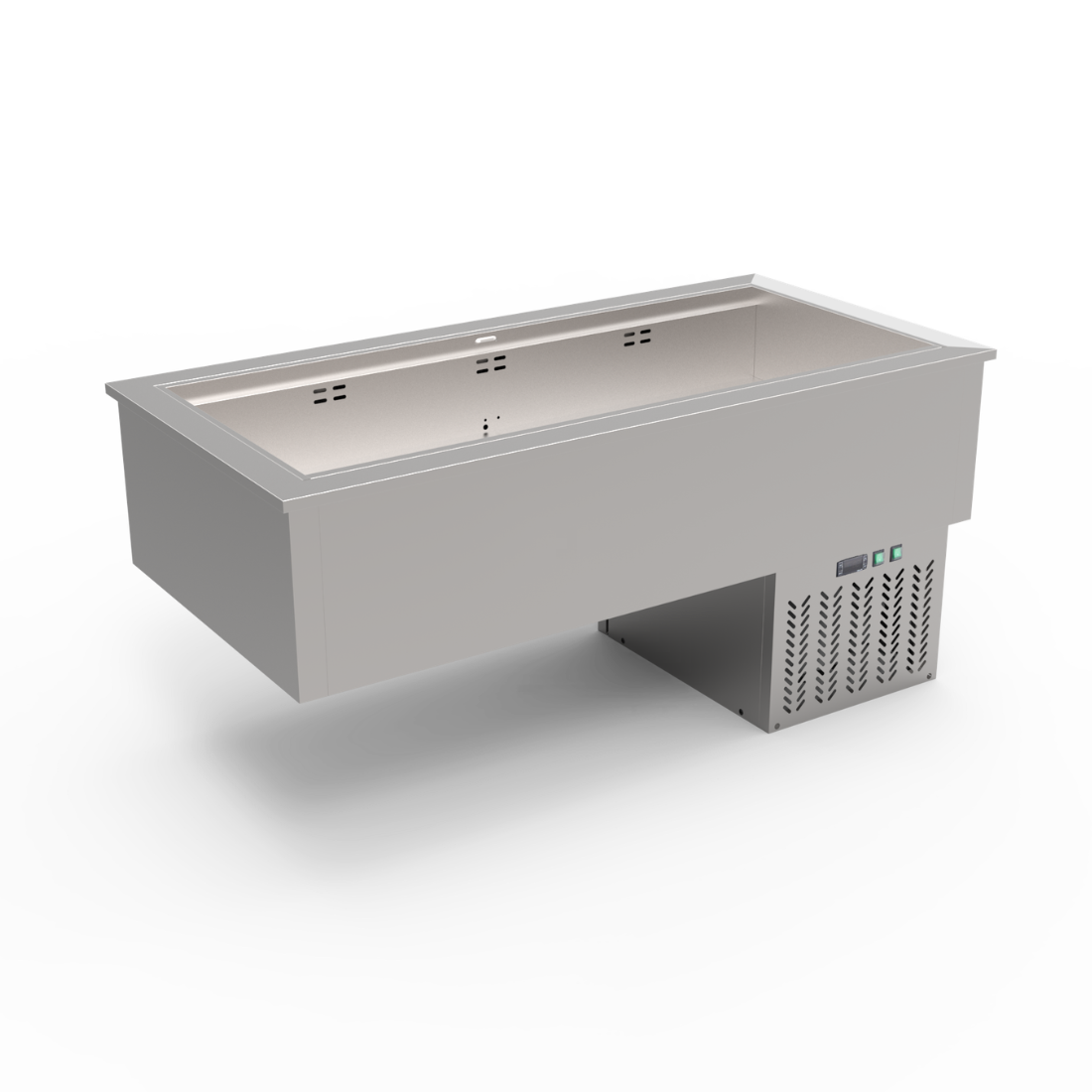 Thermaster 4×GN 1/1 Capacity Ventilated Static Cold Bain Marie Trays - GN4-VA