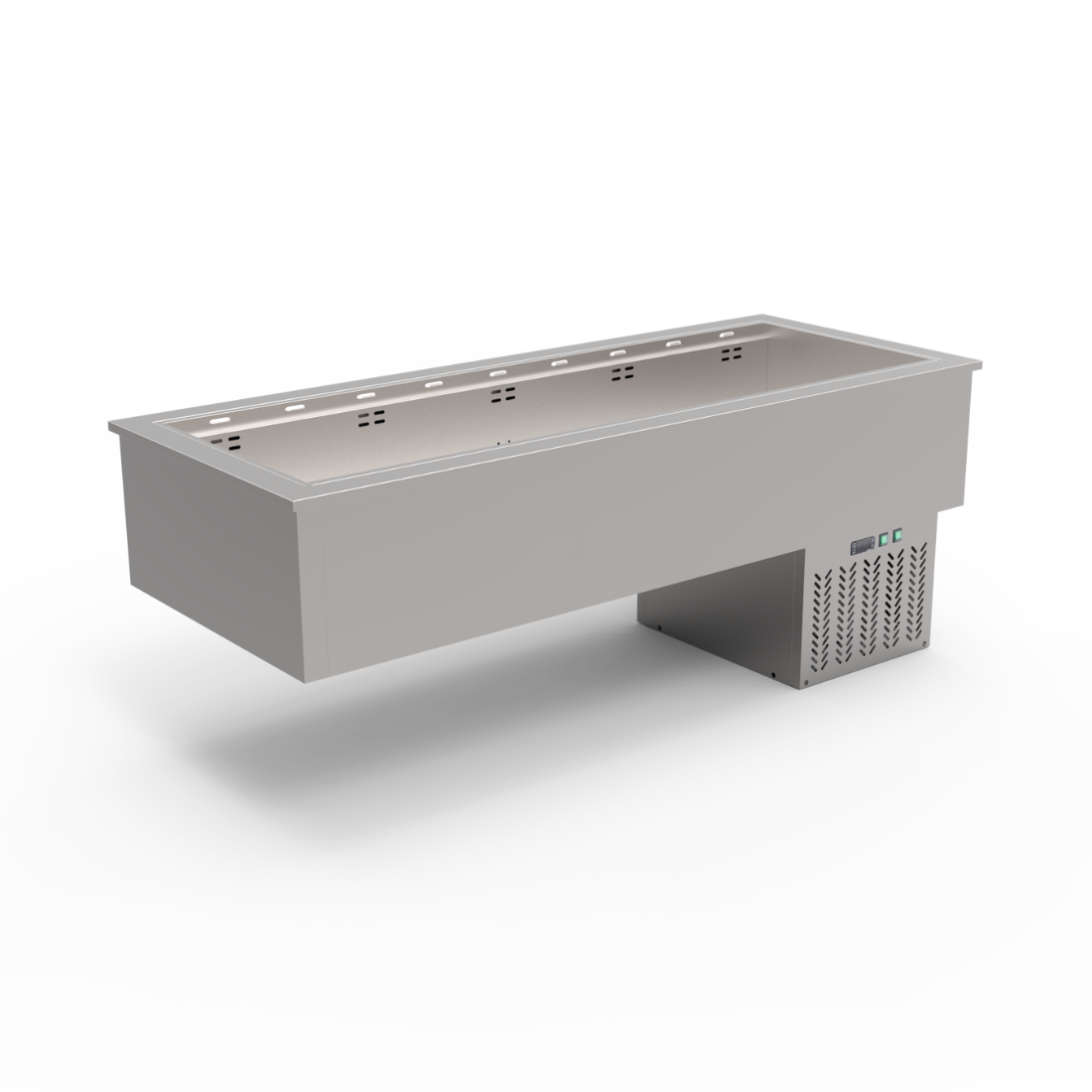 Thermaster 5×GN 1/1 Capacity Ventilated Static Cold Bain Marie Trays - GN5-VA