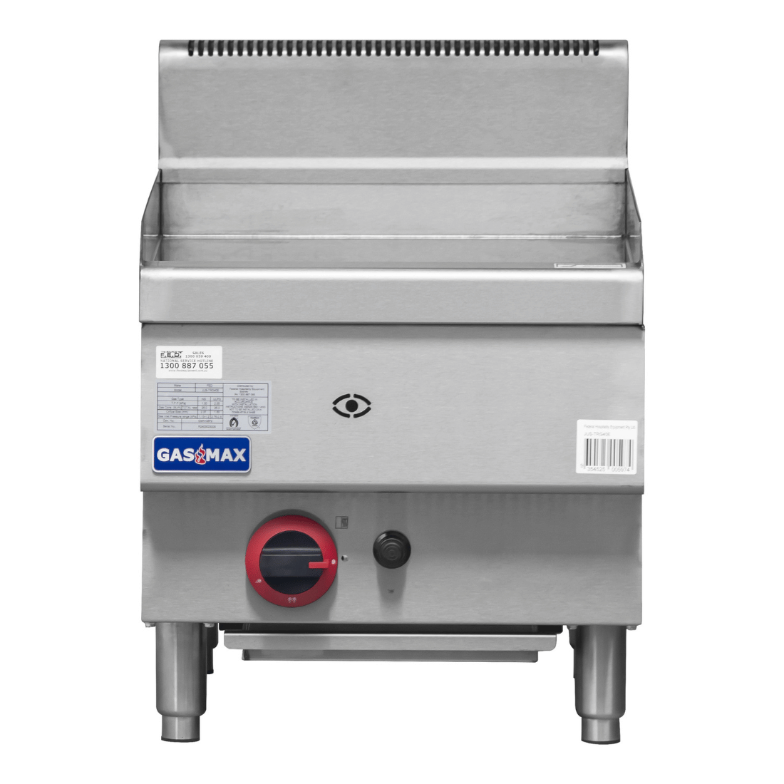 GASMAX Benchtop Single Burner Griddle LPG Gas - JUS-TRG40ELPG
