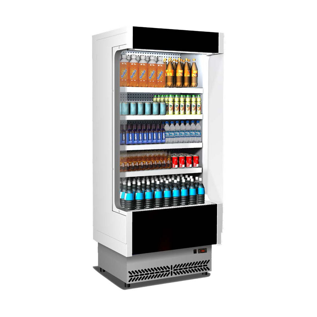 Tecnodom Open Chiller with 4 Shelves - TDVC80-CA-100