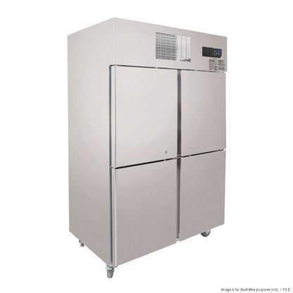Thermaster TROPICAL 4 x Half door SS Fridge - SUC1000